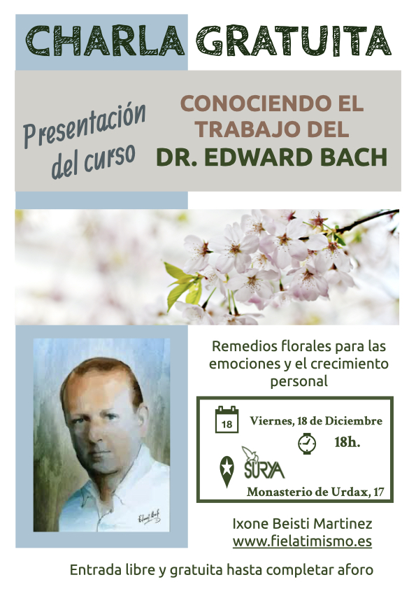 CHARLA-TALLER FLORES DE BACH